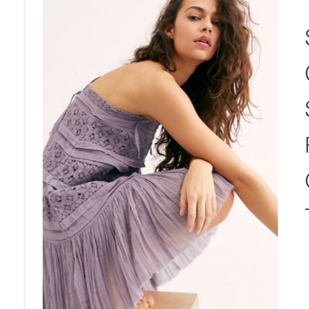 Free People Shailee Slip in Lavender Haze